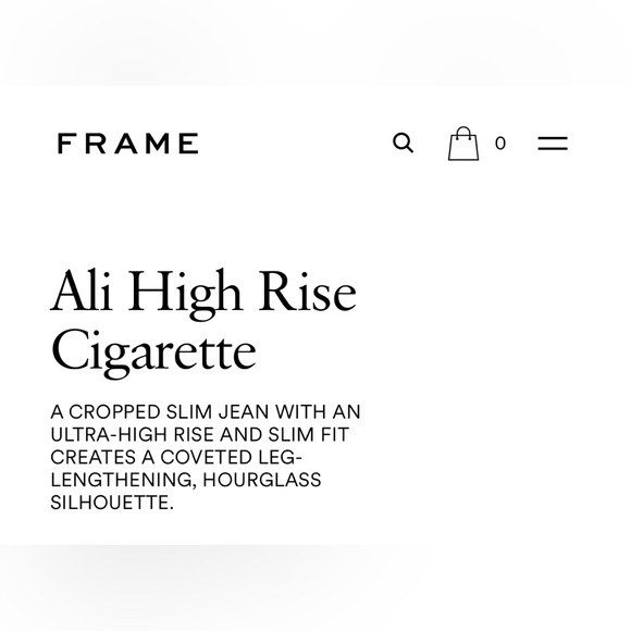 FRAME Ali High Rise Cigarette Jeans - Picture 5 of 5